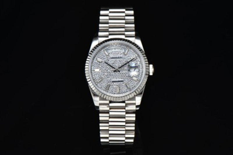 Best Edition with 2836 Automatic Movement Rolex Weekly Diary 36mm Steel Belt Silver Watch